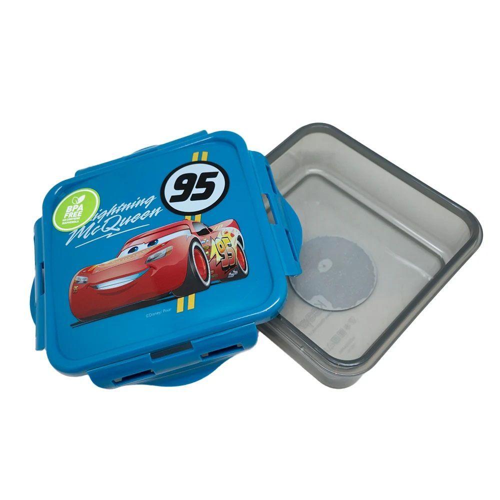 Hermético Cuadrado Cars 500ml Licencias-1