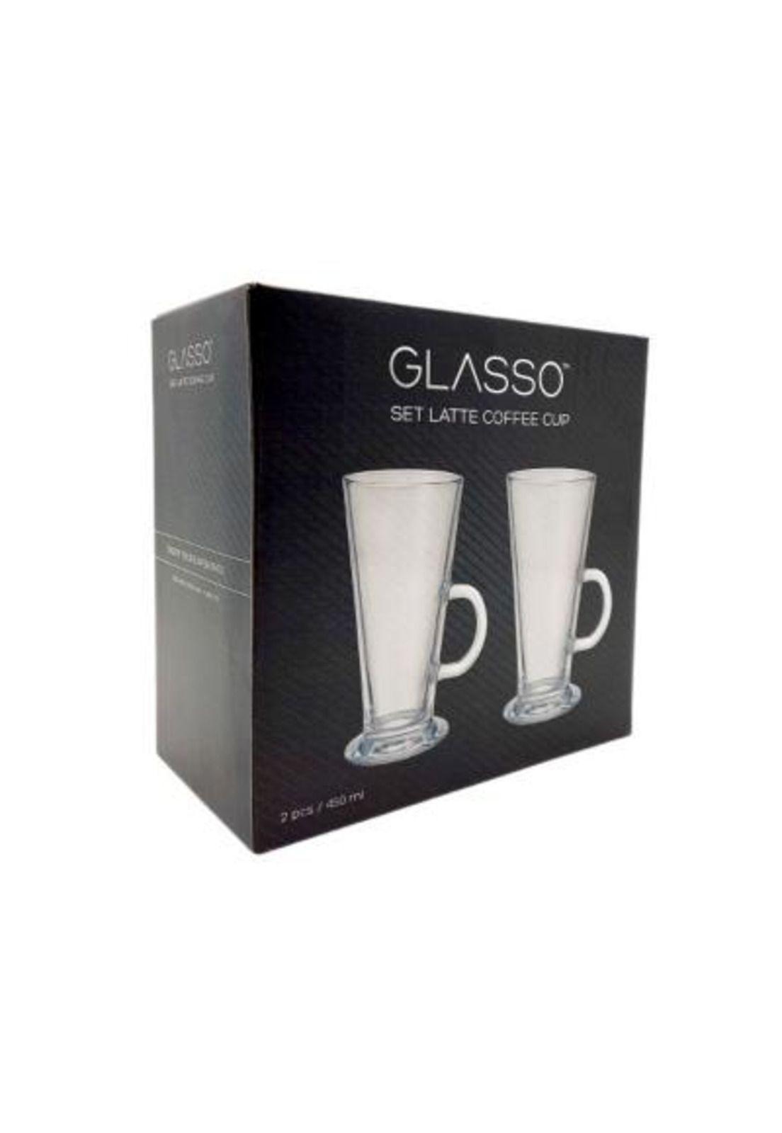 Set 2 Vasos Para Café Latte 450 ml Glasso-0