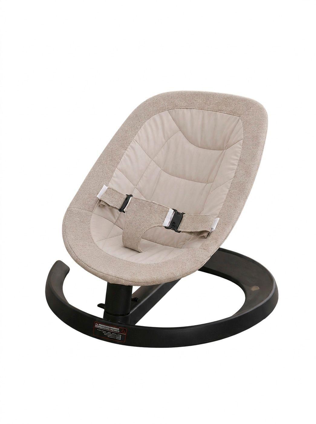 Silla mecedora para bebes gris perla o beige-2