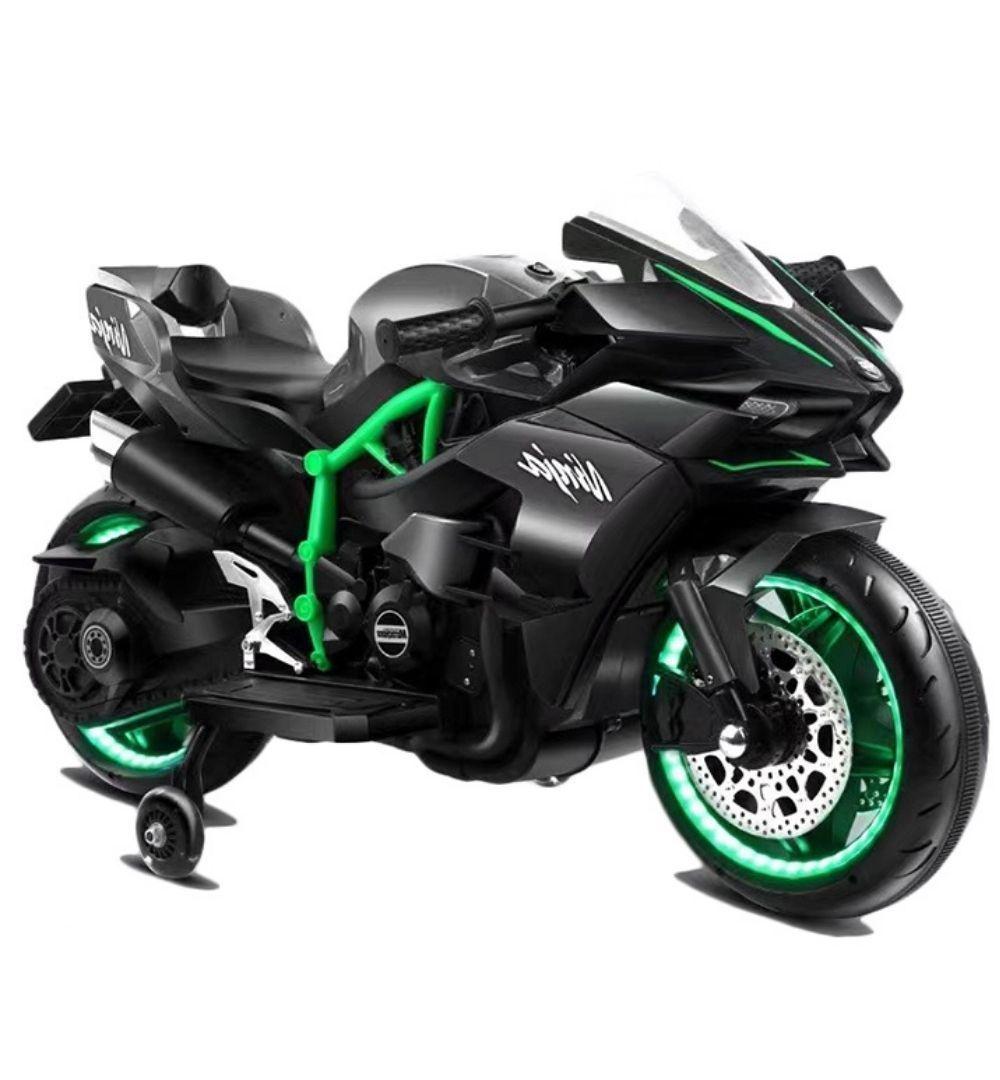 Moto a Bateria Deportiva Ninja Green-2