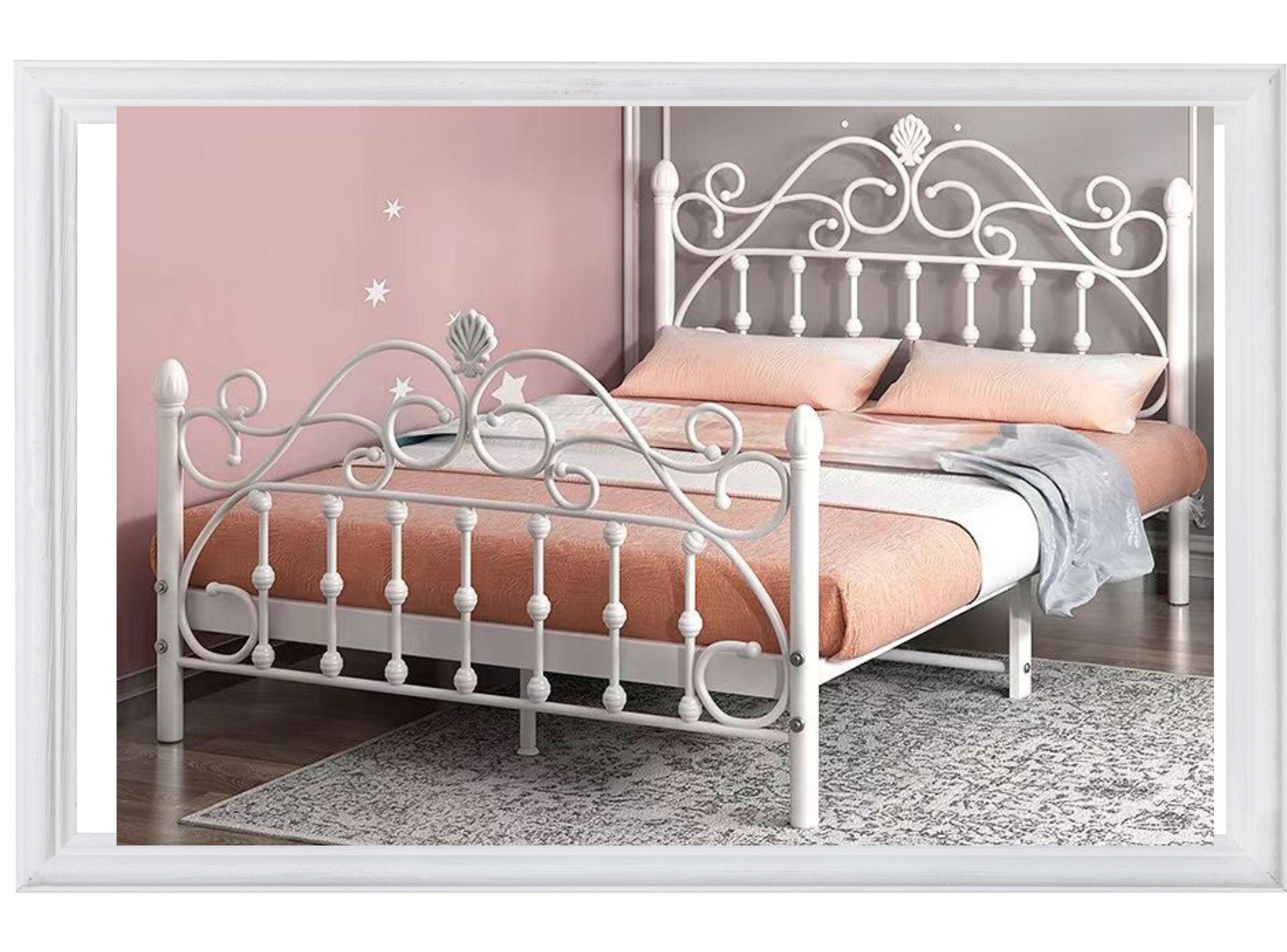 Cama Romántica Hierro Forjado 2 plazas Modelo Marthina-2