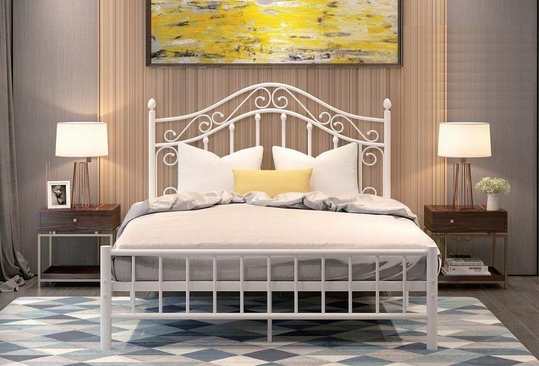 Cama Victoriana Hierro Forjado Vintage 2 plazas-2