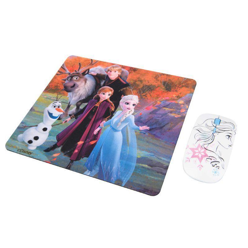 Kit Mouse Inalambrico Y Mouse Pad Frozen-1