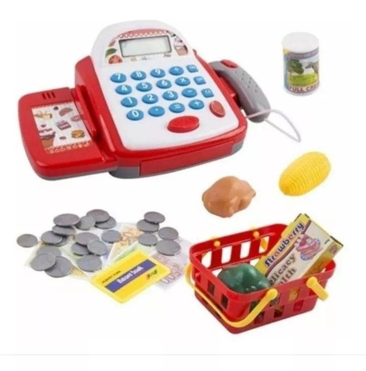 Caja registradora con calculadora Supermercado-0