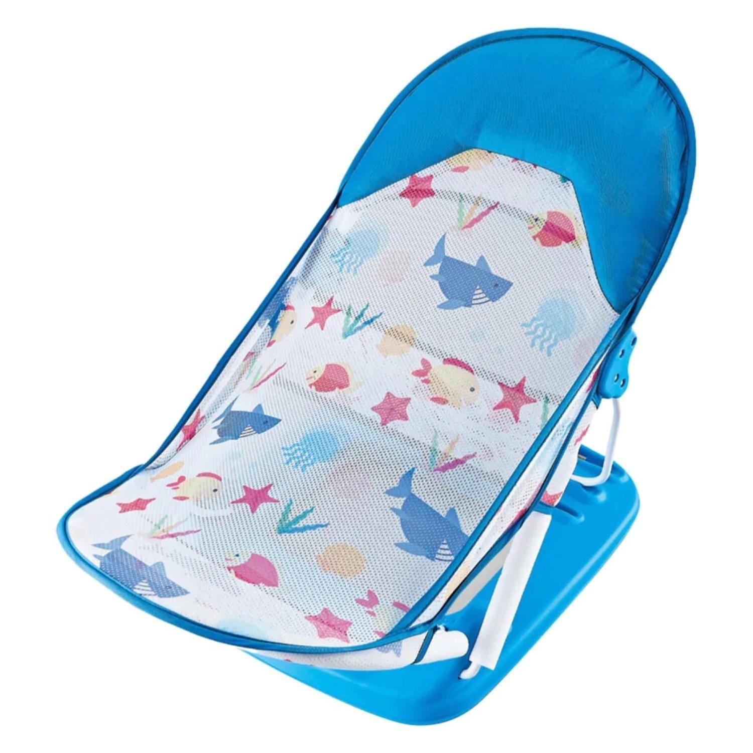 Silla De Bebe Para Ducha Azul-0