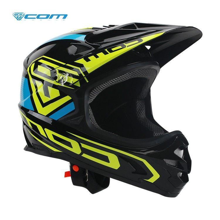 Casco Integral MTB Allcross BLue Green ComSports-1