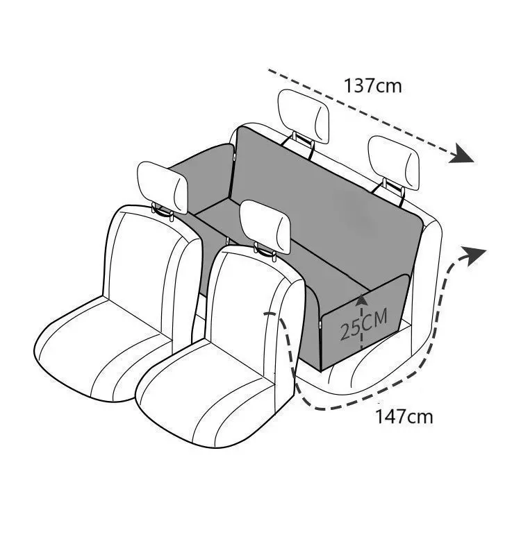 Protector Asiento - Funda de Auto para Mascotas Perros Gatos-5