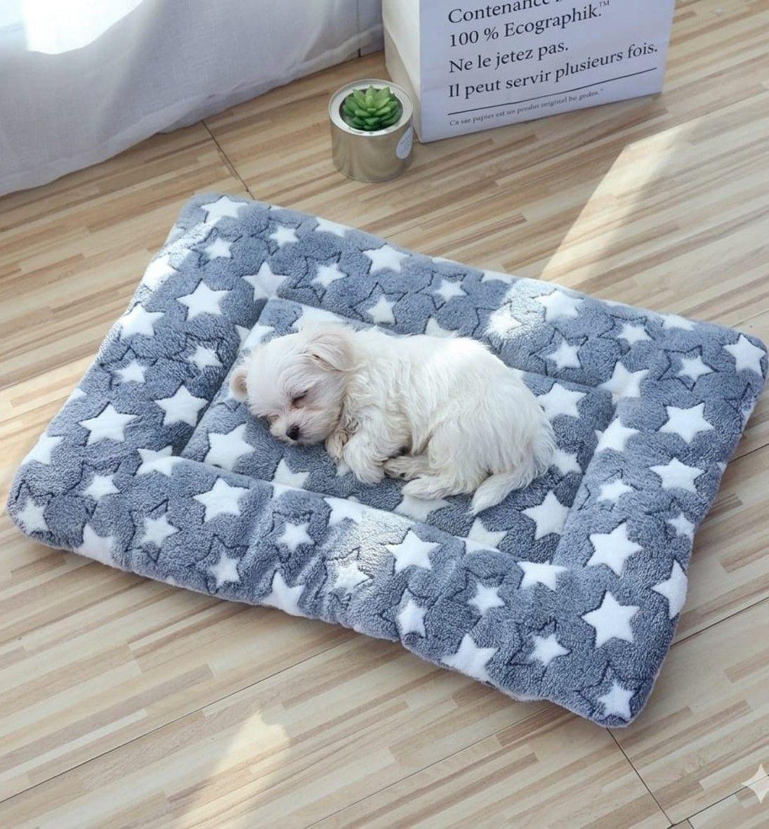 Alfombrilla Suave para Mascotas Perros Gatos Manta Acolchada Felpa 69x48cm-0