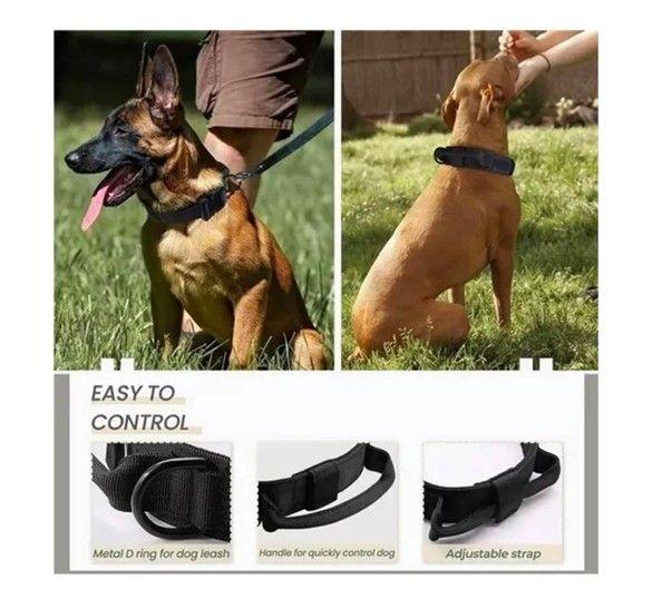 Collar Táctico para Mascotas Perros Talla L Color Negro-6