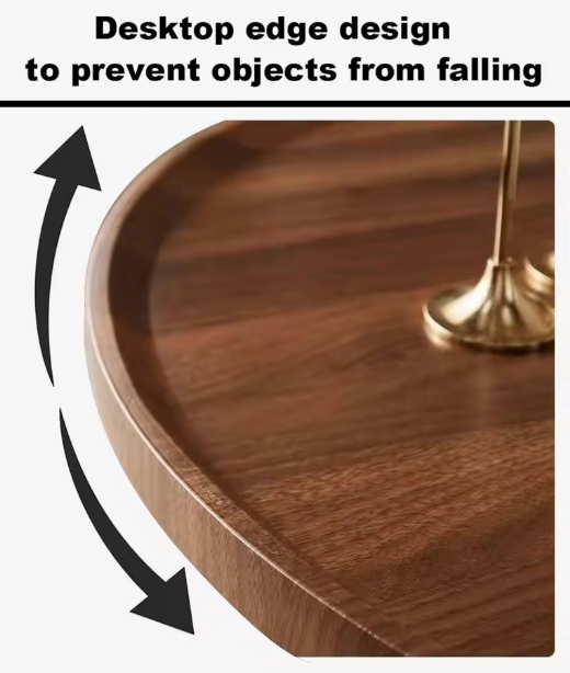 Juego Mesas Centro Redonda Living Madera Moderna 80cm y 60cm-2