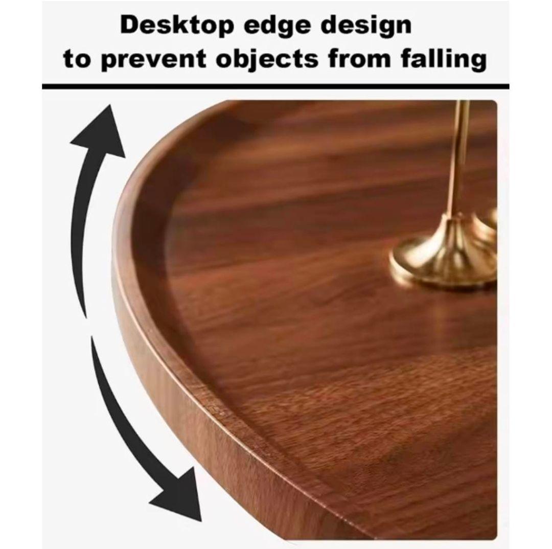 Juego Mesas Centro Redonda Living Madera Moderna 80cm y 60cm-2