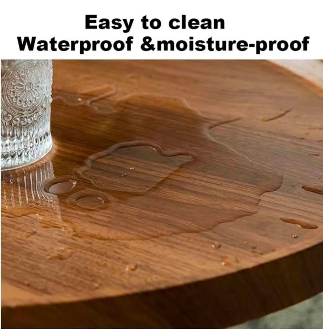 Juego Mesas Centro Redonda Living Madera Moderna 80cm y 60cm-3