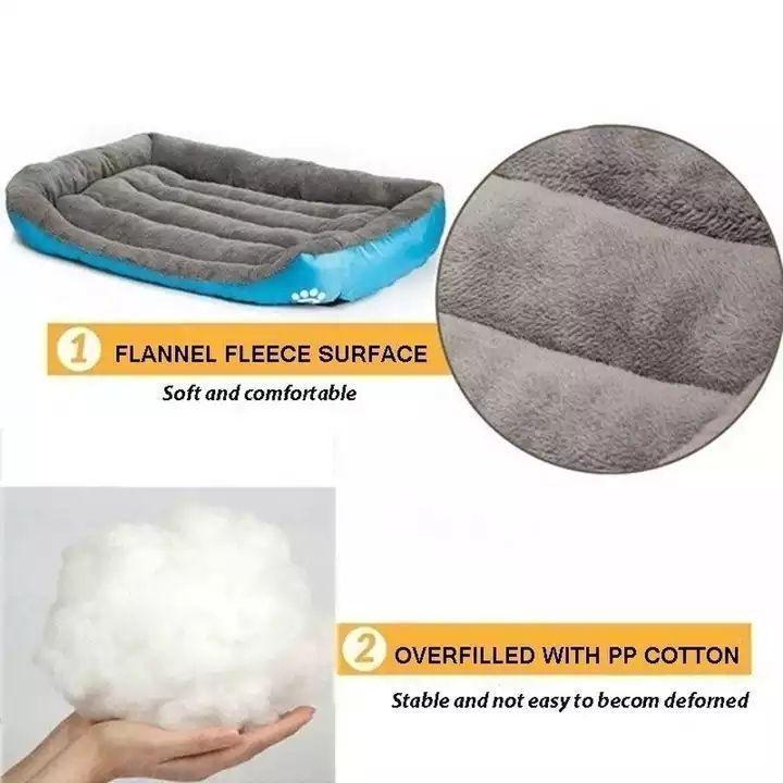 Cama Ultrasuave para Mascotas Perros Gatos Rectangular Talla Xl 80cm X 60cm-6
