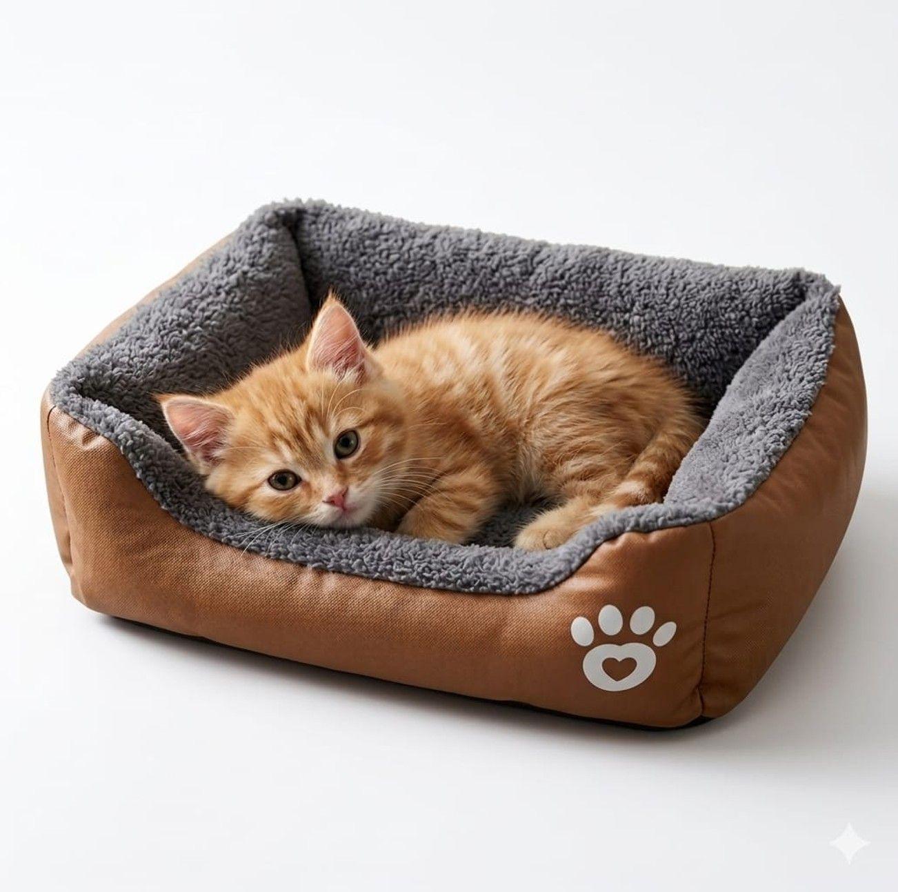 Cama Ultrasuave para Mascotas Perros Gatos Rectangular Talla Xl 80cm X 60cm-0