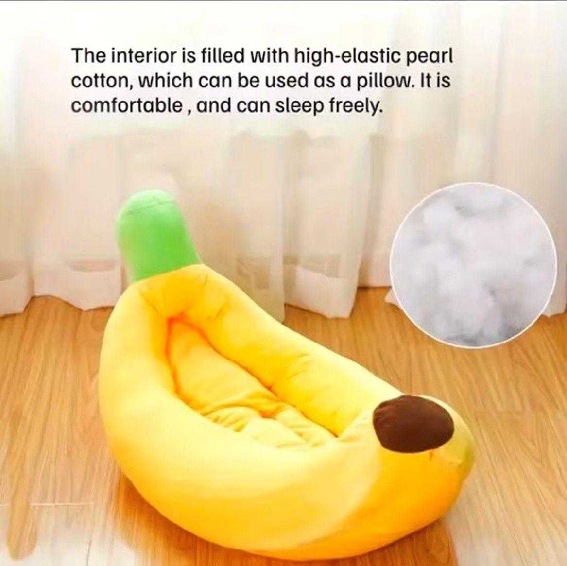 Cama Banana Ultrasuave para mascotas Perros Gatos Talla L-4
