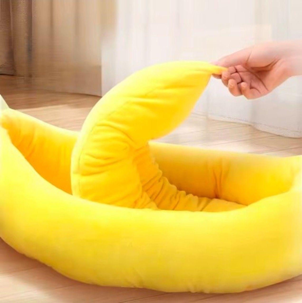 Cama Banana Ultrasuave para mascotas Perros Gatos Talla L-5