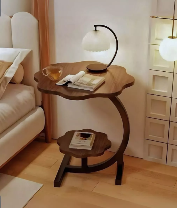 Mesa Flor Living Lateral, Mesa Auxiliar Centro 2 Niveles-2