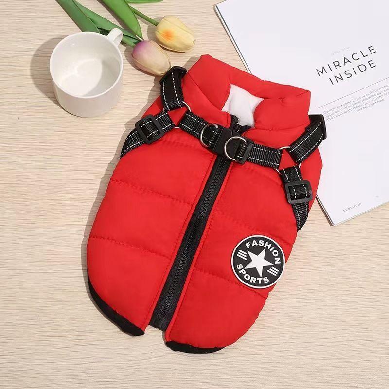 Parka Chaqueta Impermeable Talla M Perro Rojo-5