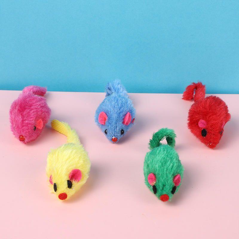 Set De 12 Ratones De Juguetes Para Gatos Mascotas 10 Cm Antiestrés -4