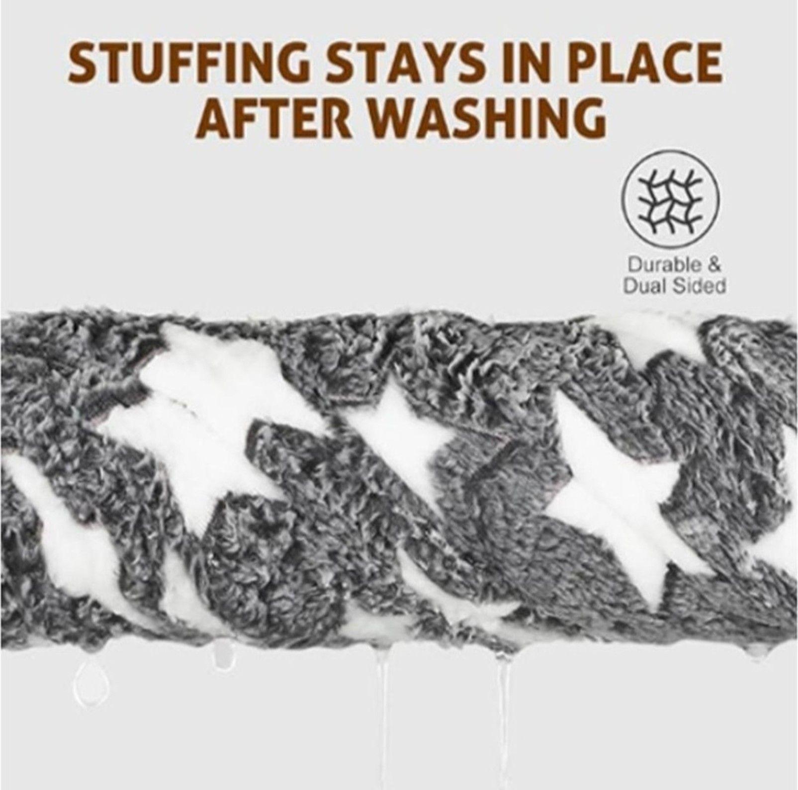 Alfombrilla Suave para Mascotas Perros Gatos Manta Acolchada Felpa 48x34cm -7