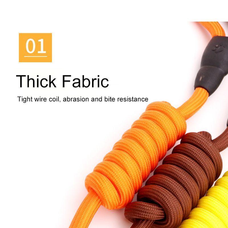 Árnes Más Correa Gruesa Para Mascotas Perros Café-2