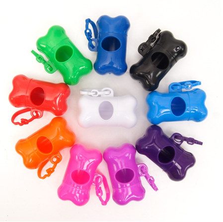 Dispensador de Bolsas Excremento Mascotas + 5 Rollo de Bolsa-3