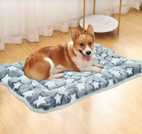 Alfombrilla Suave Mascota Perro Gato Manta Acolchada 100x70cm-0