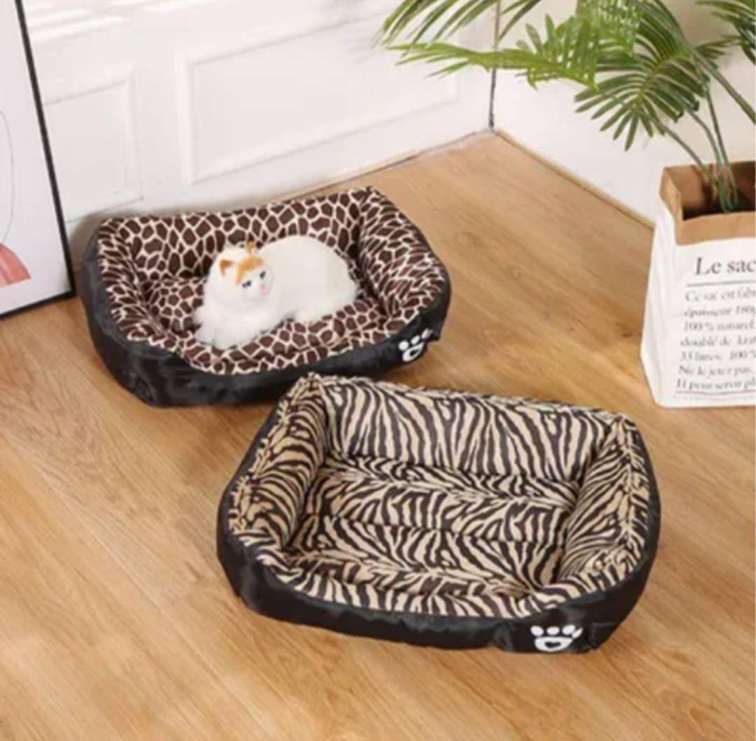 Cama Ultrasuave para mascotas Animal Print Talla M-3