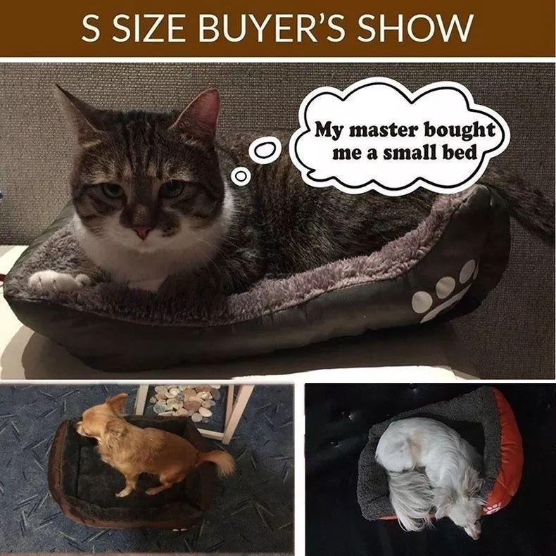 Cama Ultrasuave para mascotas Color Azul Talla M-6