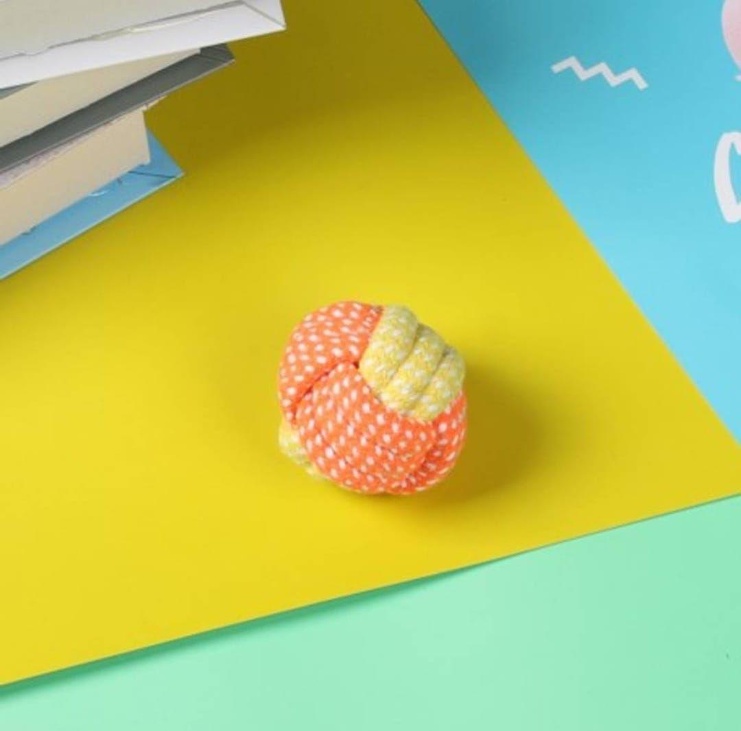 Set 7 Juguetes Mascotas Perro Bola, Cuerdas Nudos En Algodón-2