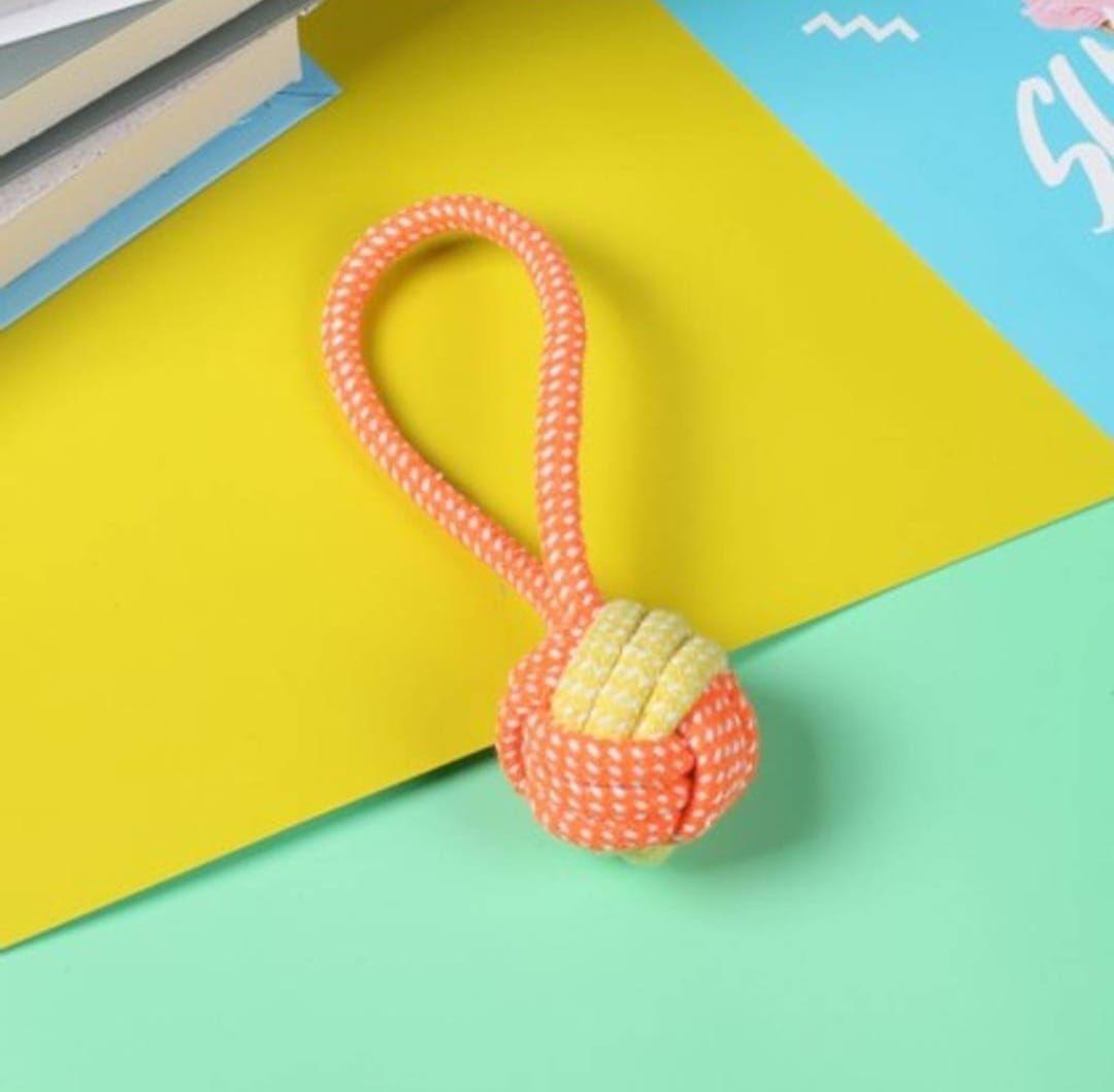 Set 7 Juguetes Mascotas Perro Bola, Cuerdas Nudos En Algodón-6