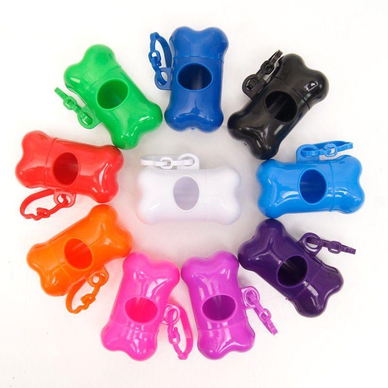 Dispensador de Bolsas Excremento Mascotas + 2 Rollo de Bolsas-2