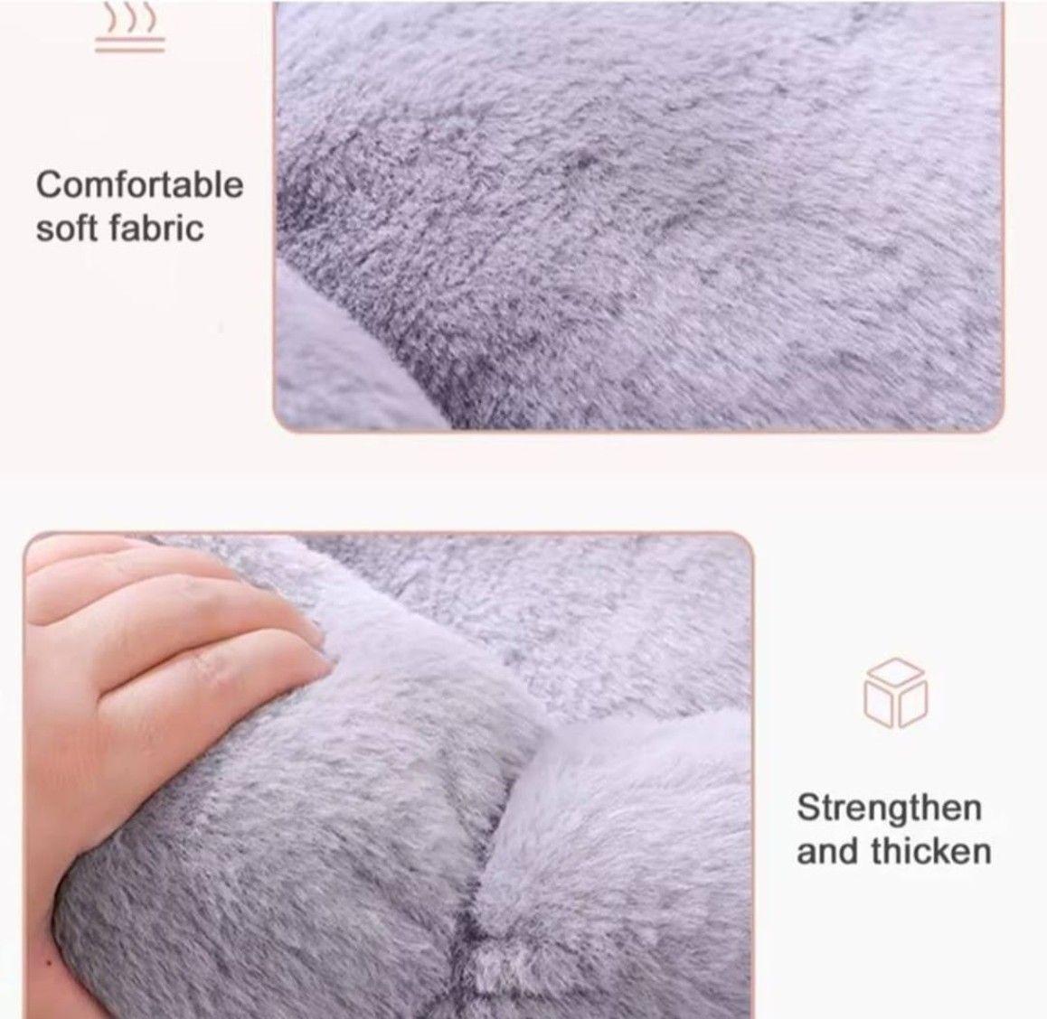 Cama Antiestrés para Mascotas Perros Gatos 55cm Flor Felpa-5