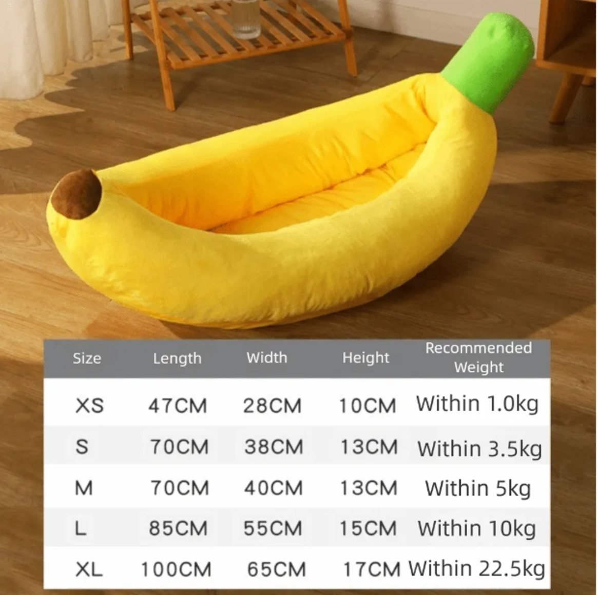 Cama Banana Ultrasuave para mascotas Perros Gatos Talla M-7