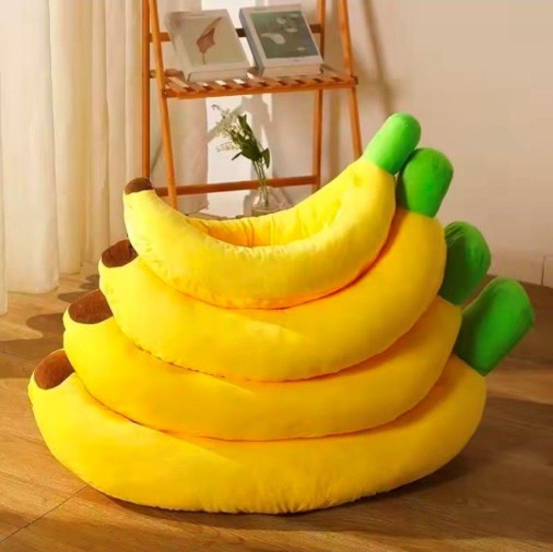 Cama Banana Ultrasuave para mascotas Perros Gatos Talla M-6