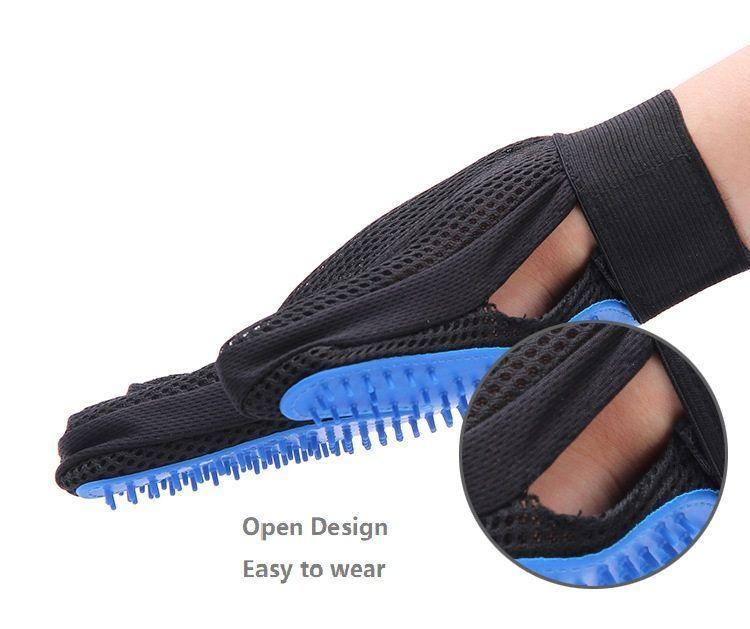 Guante Azul Saca Pelos Pelusas Mascotas Perros y Gatos-5