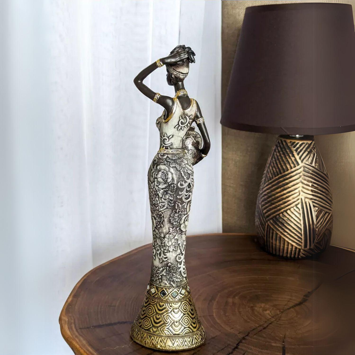 Adorno mujer africana 31 cm-2