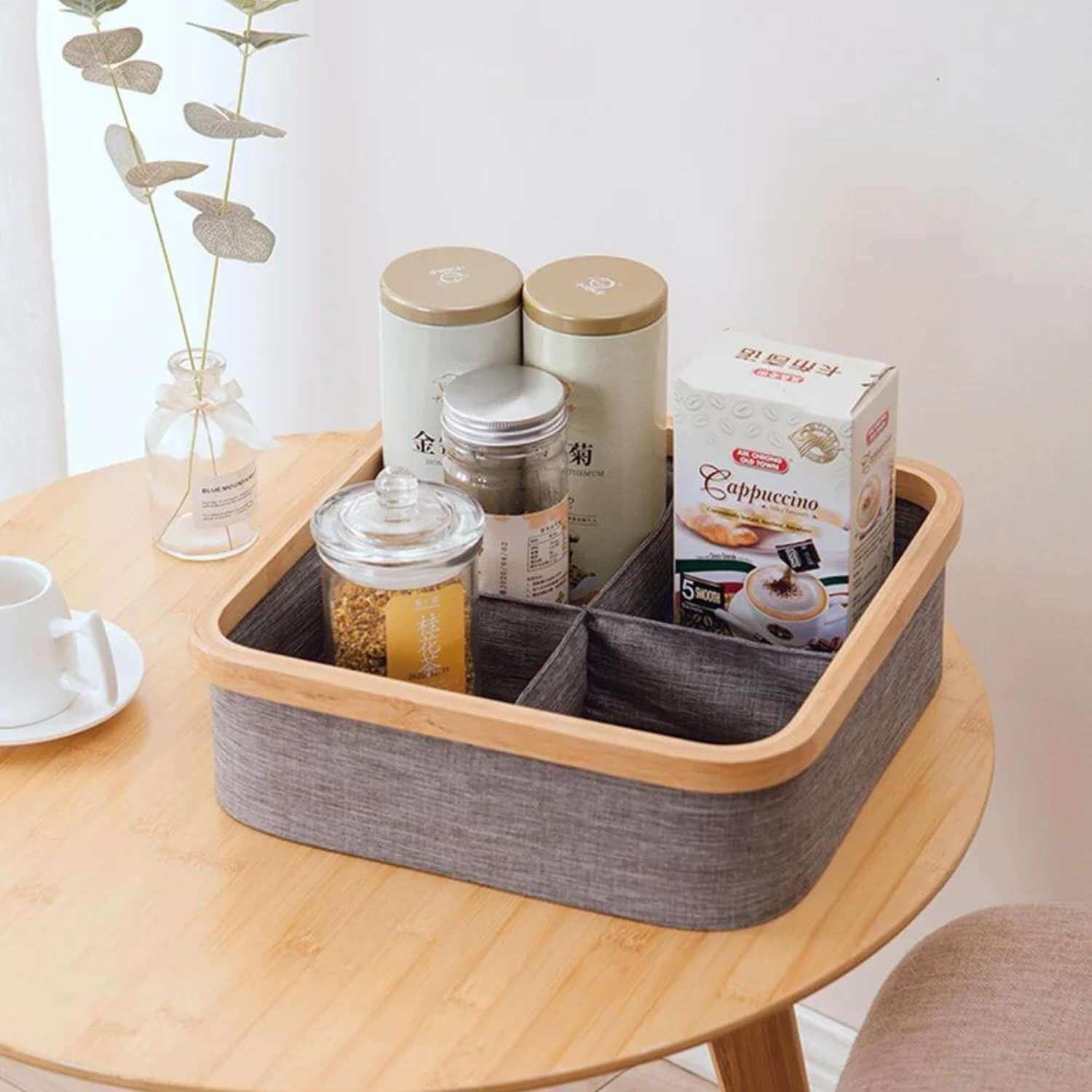 Organizador de clóset 4 divisiones de tela 30x30 cm-4