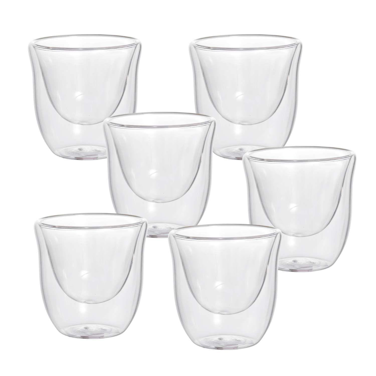 Set 6 vasos mug doble pared café espresso-5