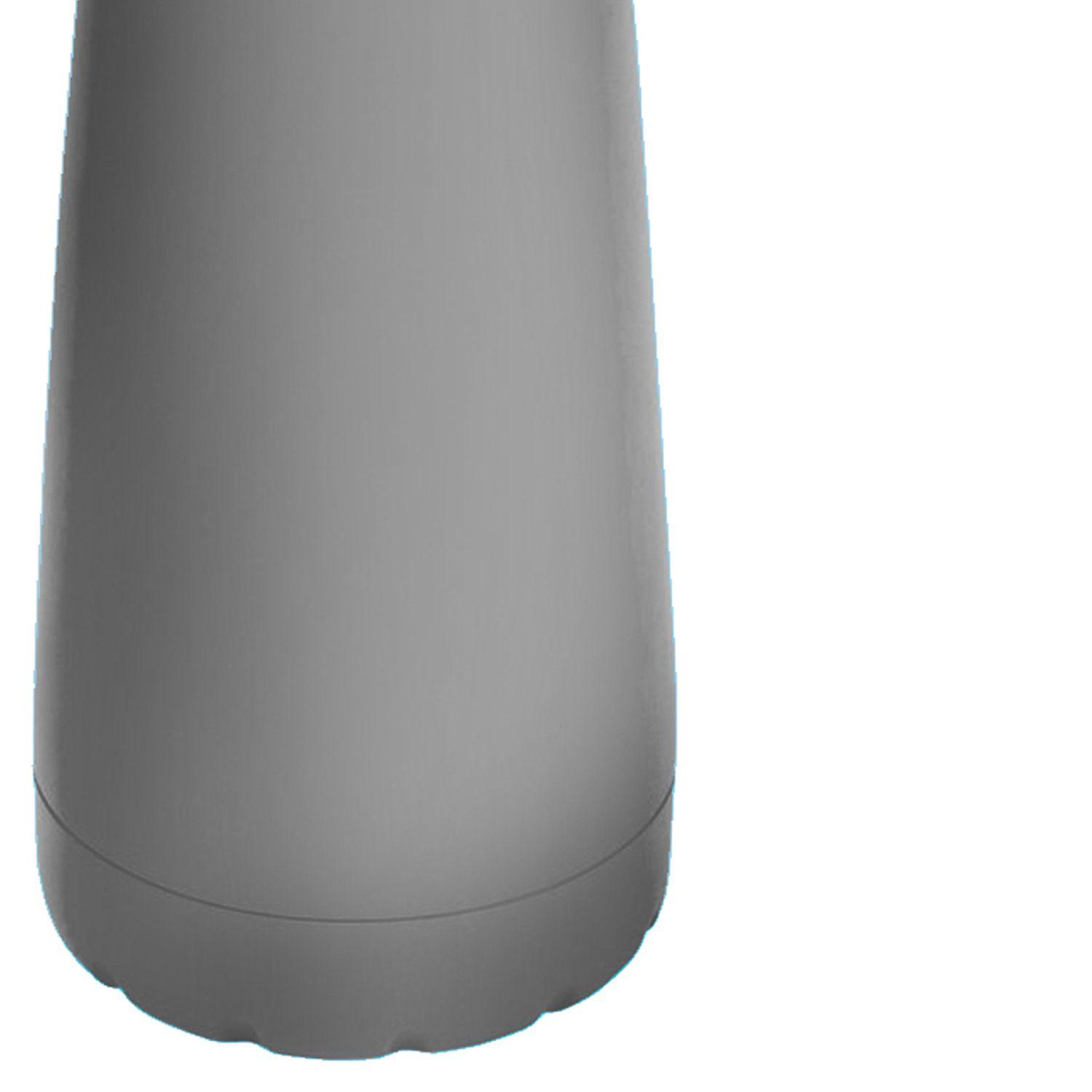 Botella térmica de acero inoxidable plateado-4