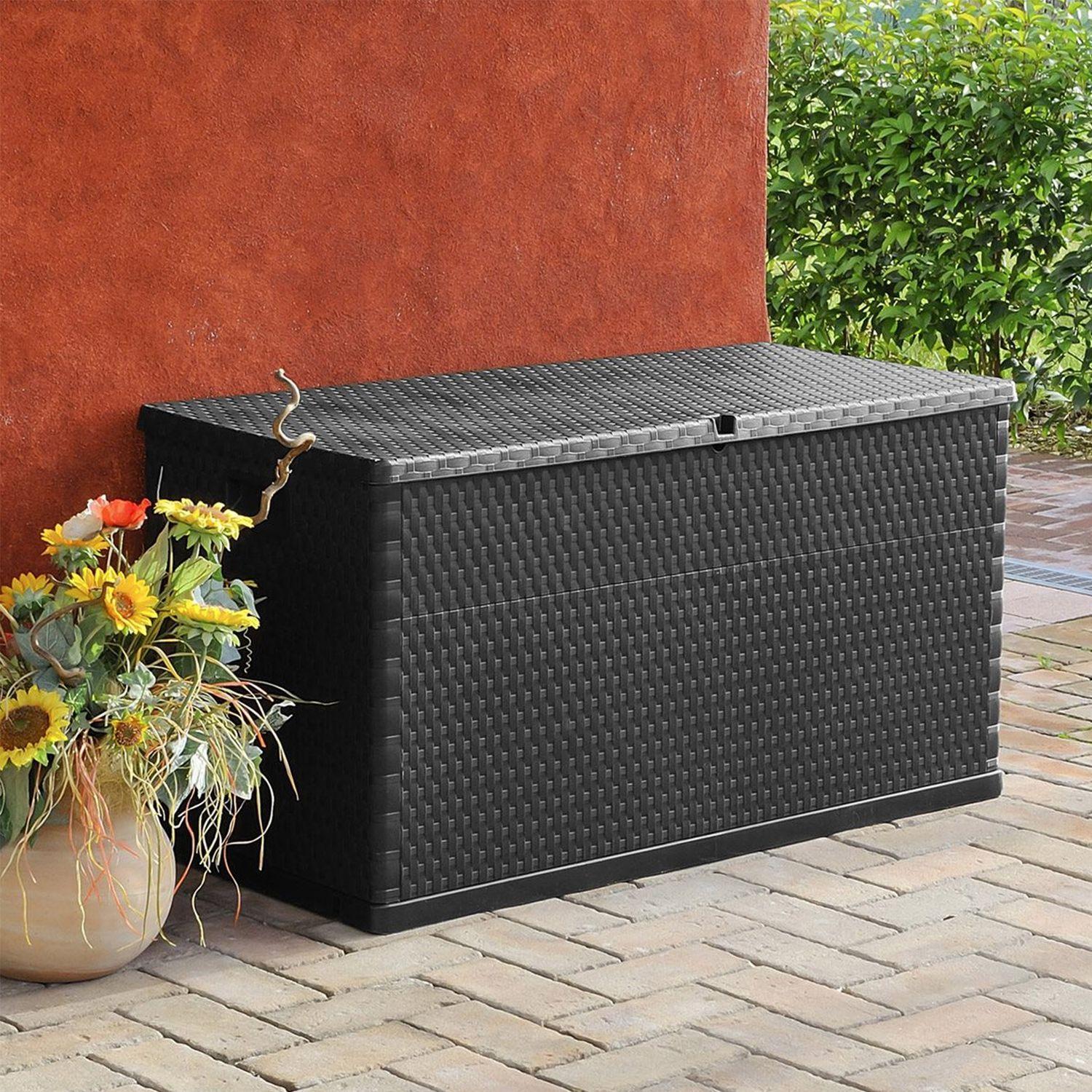 Baúl de jardín multiuso italiano 119x55x63cm 420l grafito-4