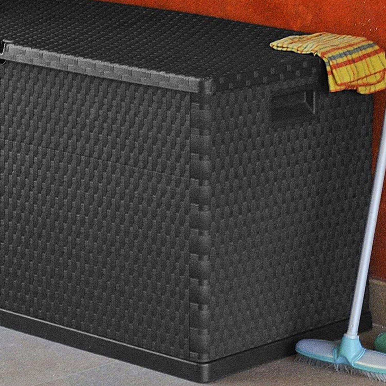 Baúl de jardín multiuso italiano 119x55x63cm 420l grafito-1