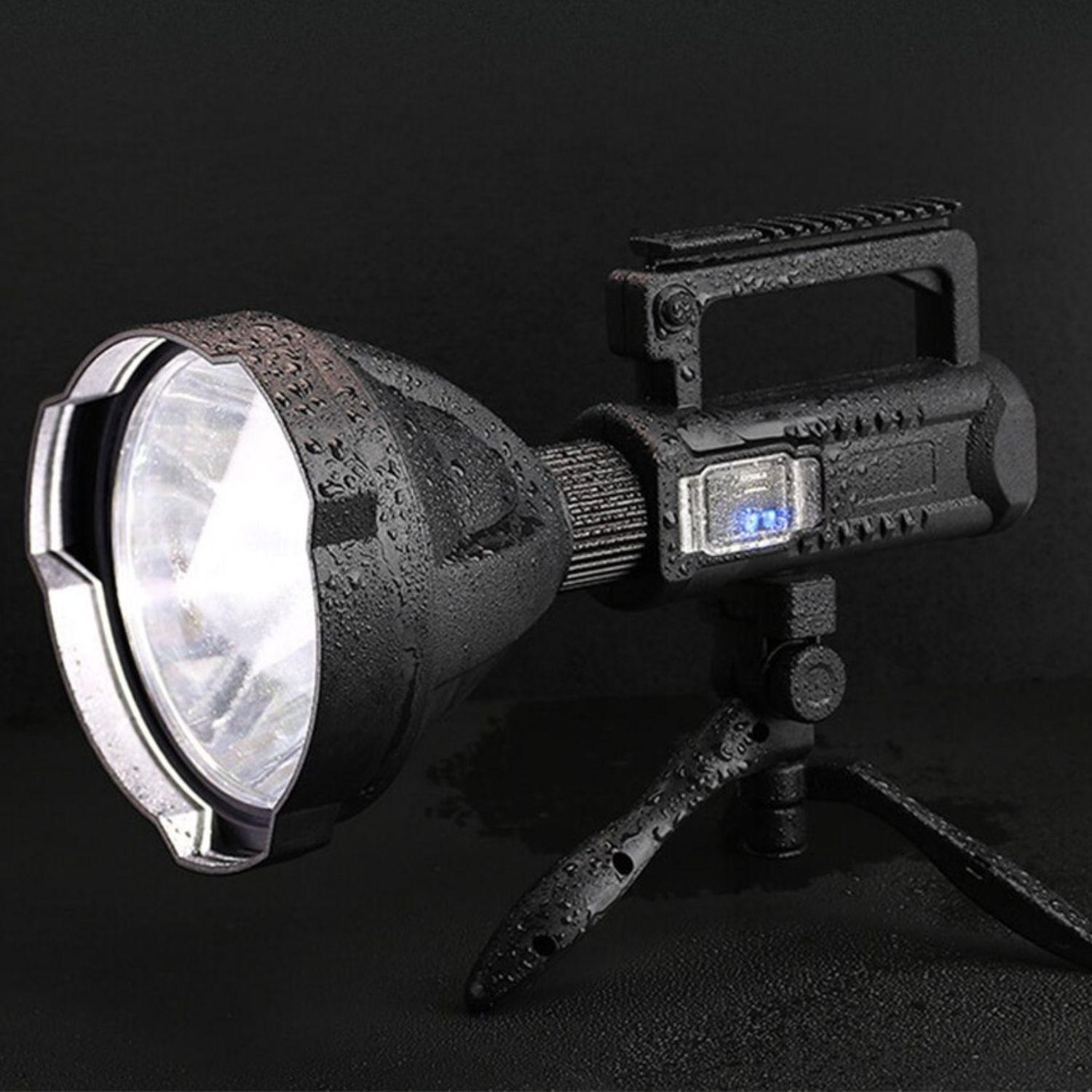 Linterna Led Largo Alcance 600 Metros Usb Trípode-3