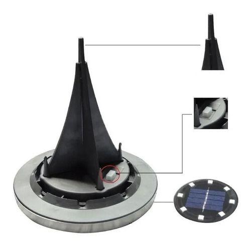 Set 4 focos led carga solar para jardín con estaca-2