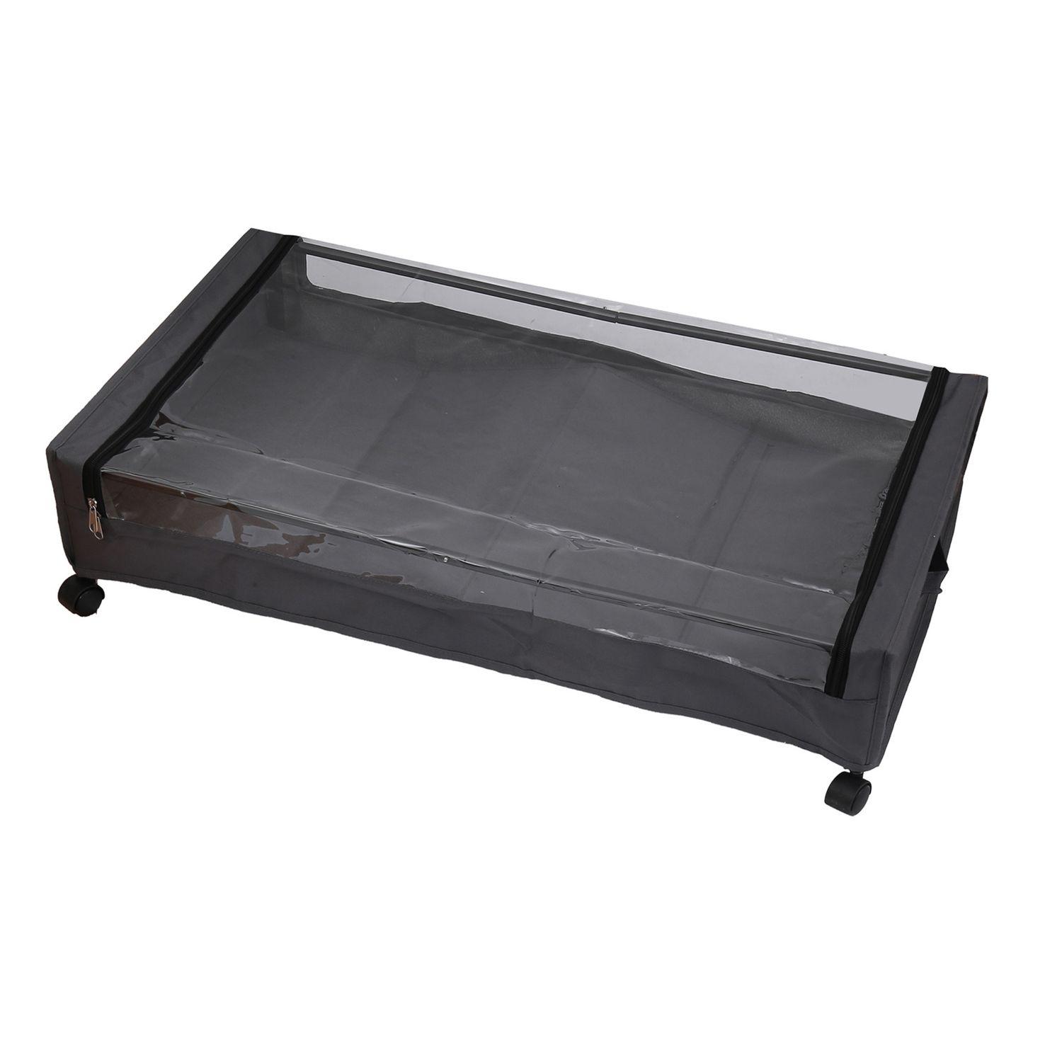 Organizador bajo cama con ruedas gris-1