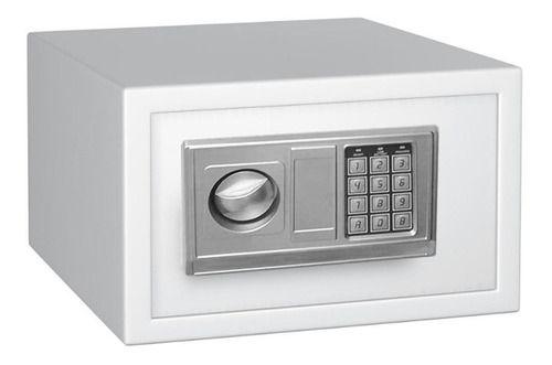 Caja fuerte de acero grande con teclado digital blanca-3