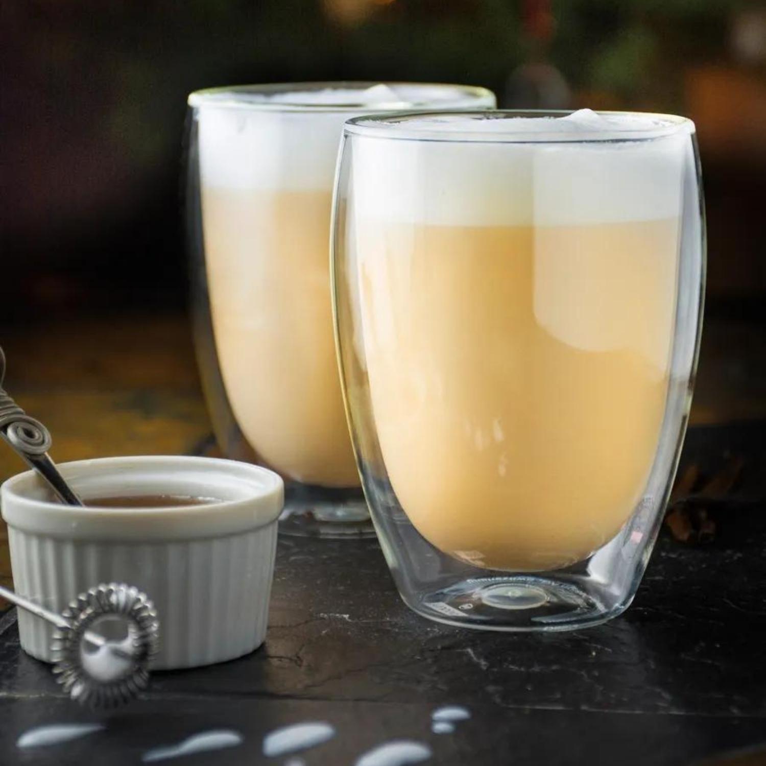 Set 2 vasos de café vidrio doble pared 400 mlo-5