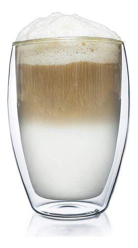 Set 2 vasos de café vidrio doble pared 400 mlo-8