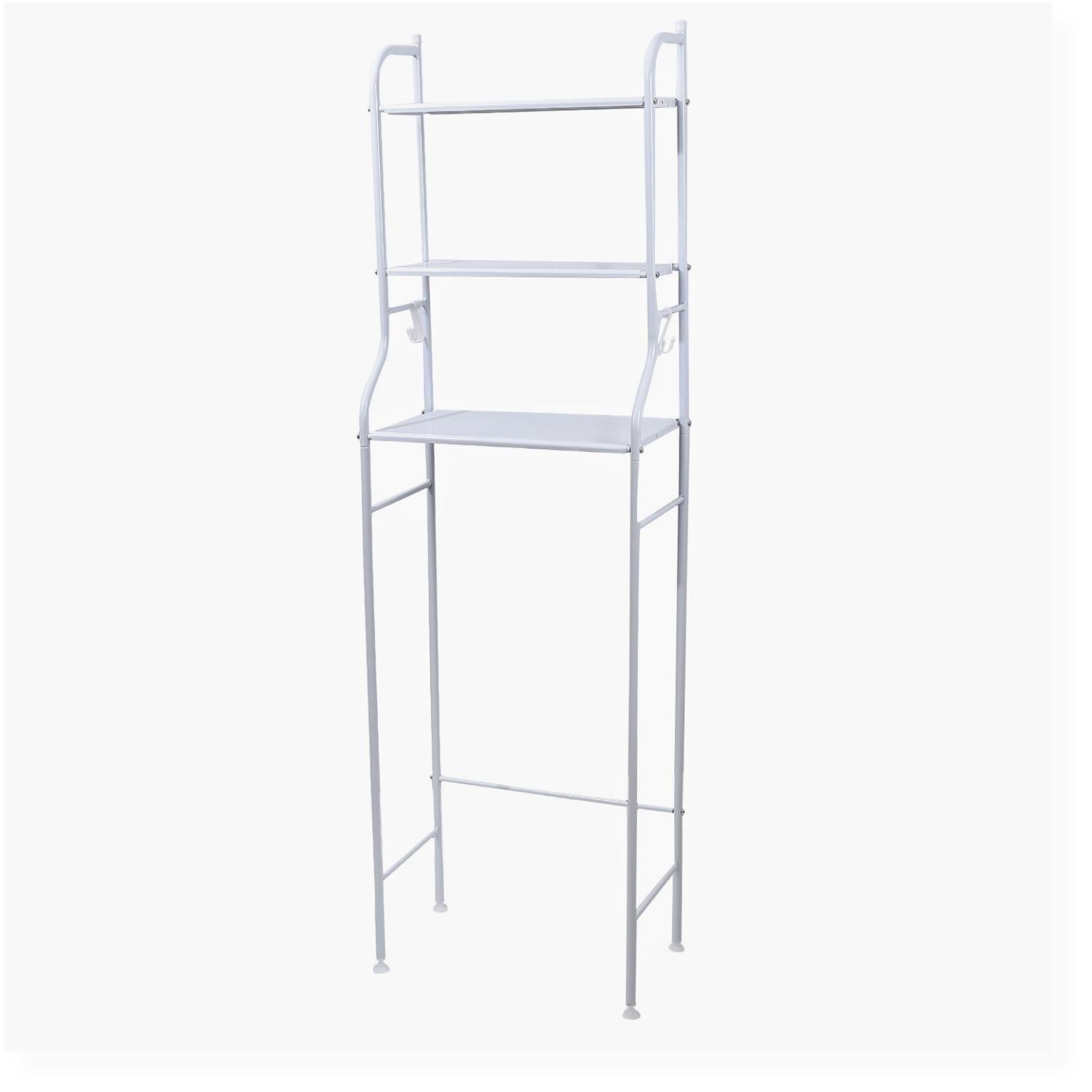 Estante organizador de baño metal 3 niveles 153x48x25 cm-2