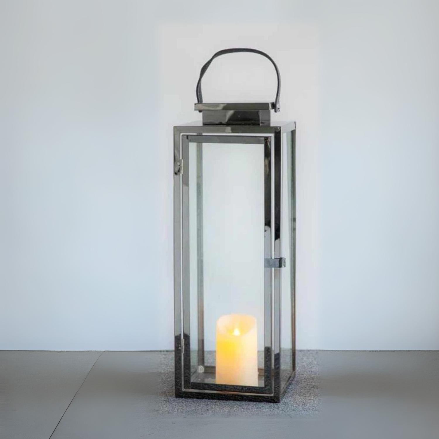 Farol con asa de cuero 50 cm-2